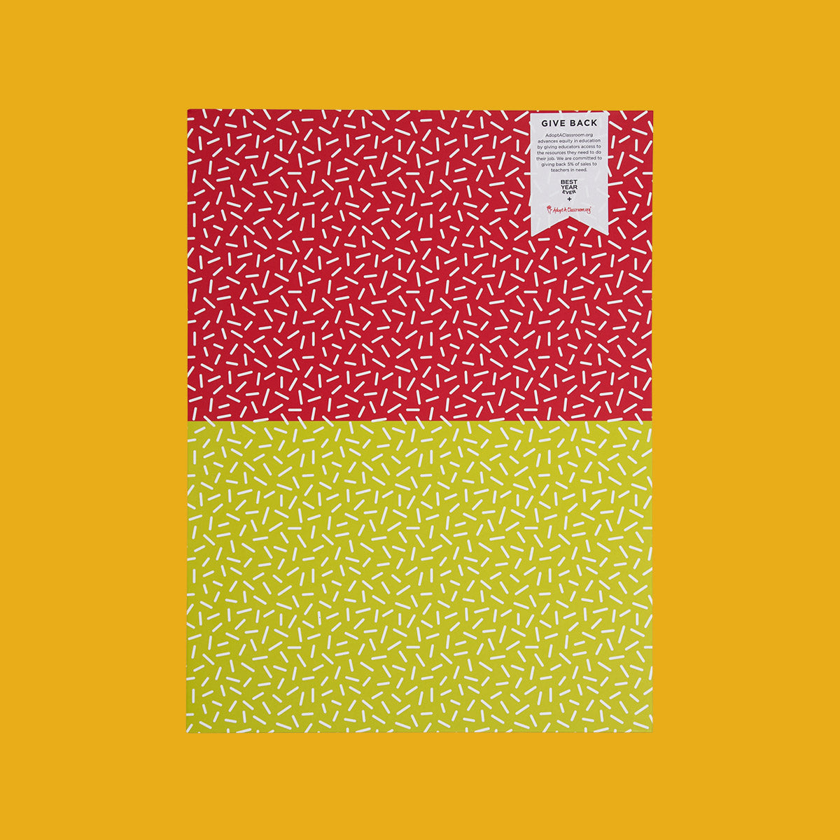 White Sprinkle Pattern 2 Pocket Folder